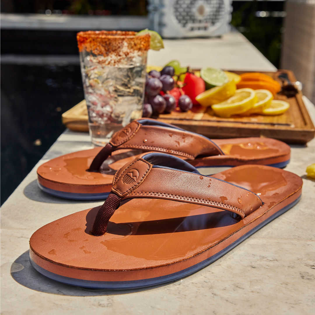 Mens Waterproof Cask Clipper Flip Flops