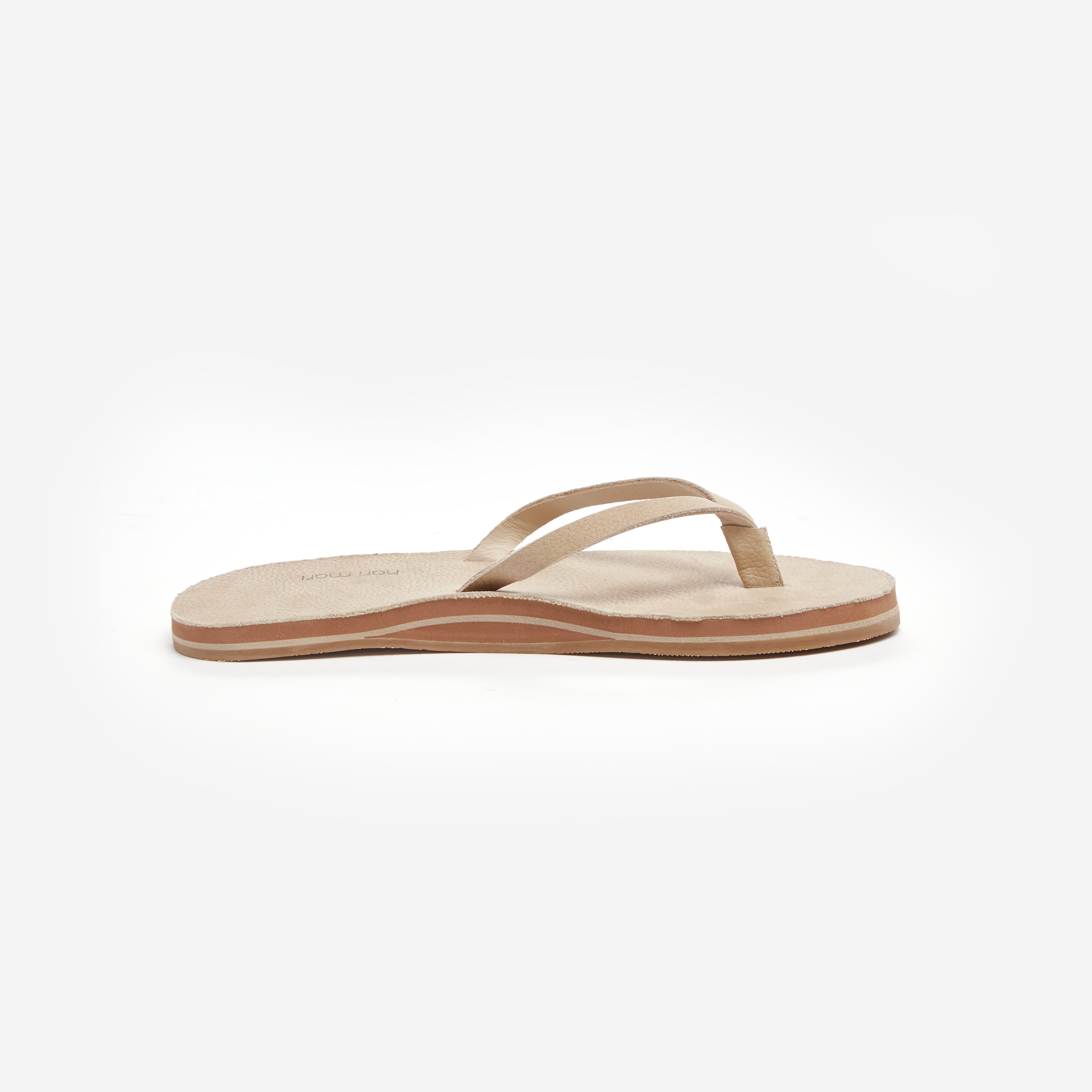 Women's Meadows - Sand Leather Flip Flops