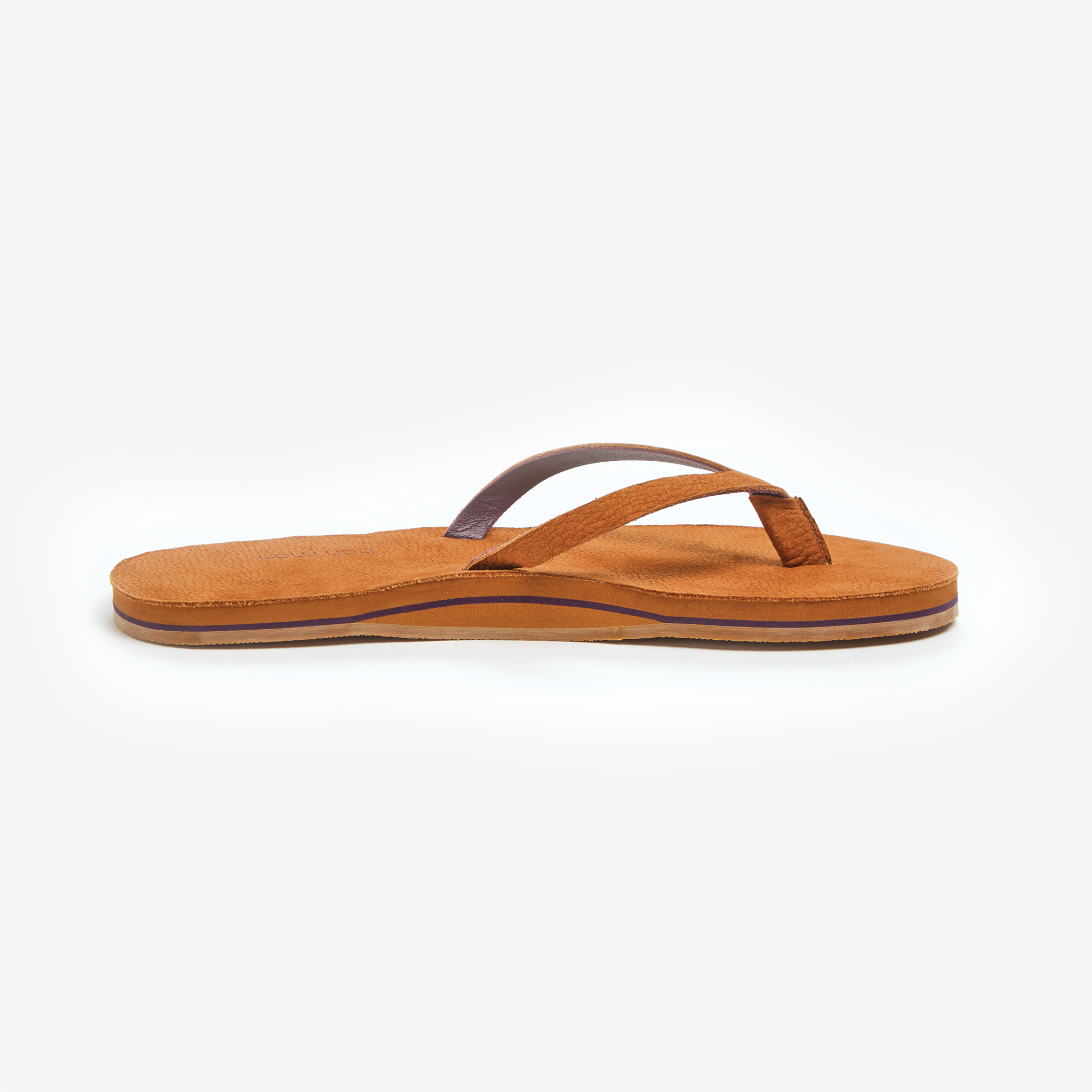 Tobacco Leather Meadows Flip Flops - Hari Mari Women's