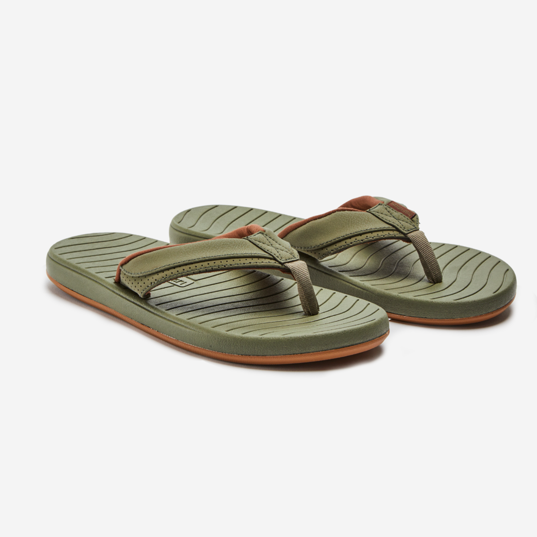 Mens Olive Brazos - Flip Flops