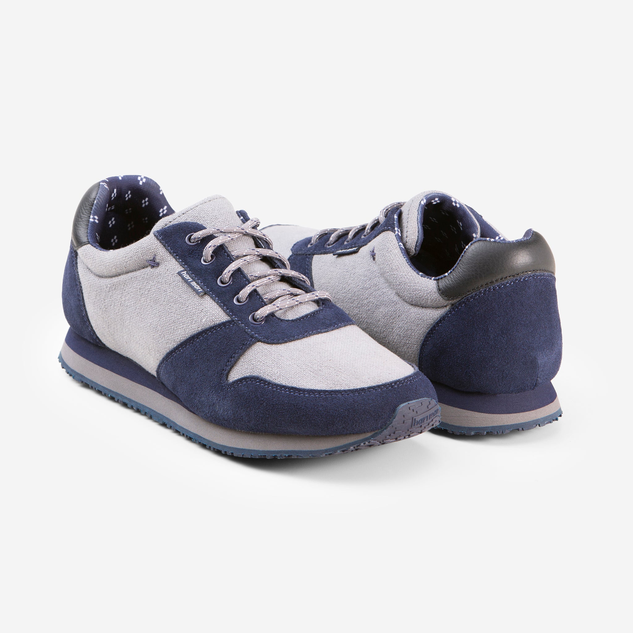 Dos Santos Retro Runner - Mens - Navy - 45 Degree View 