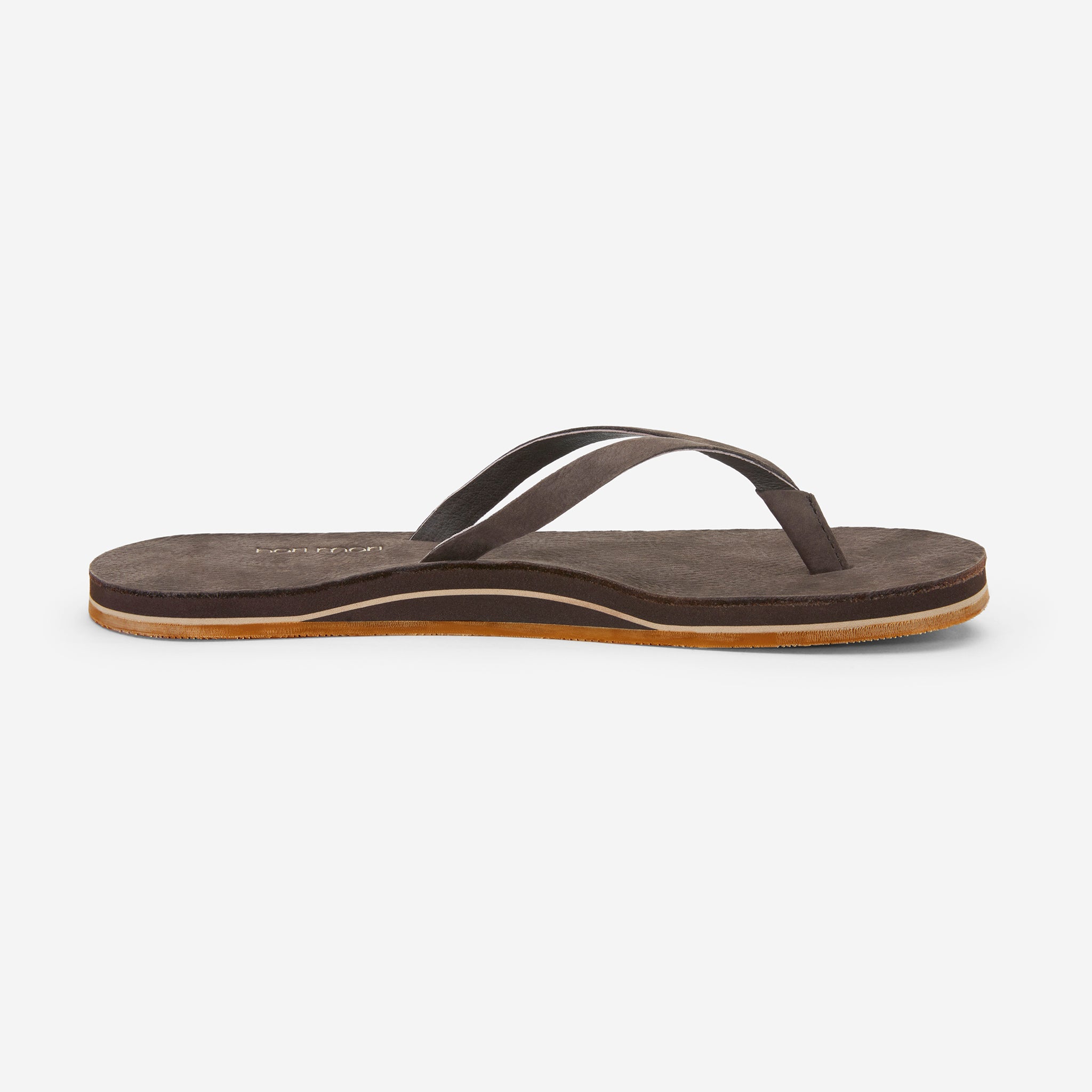 Mens thin top strap flip flops