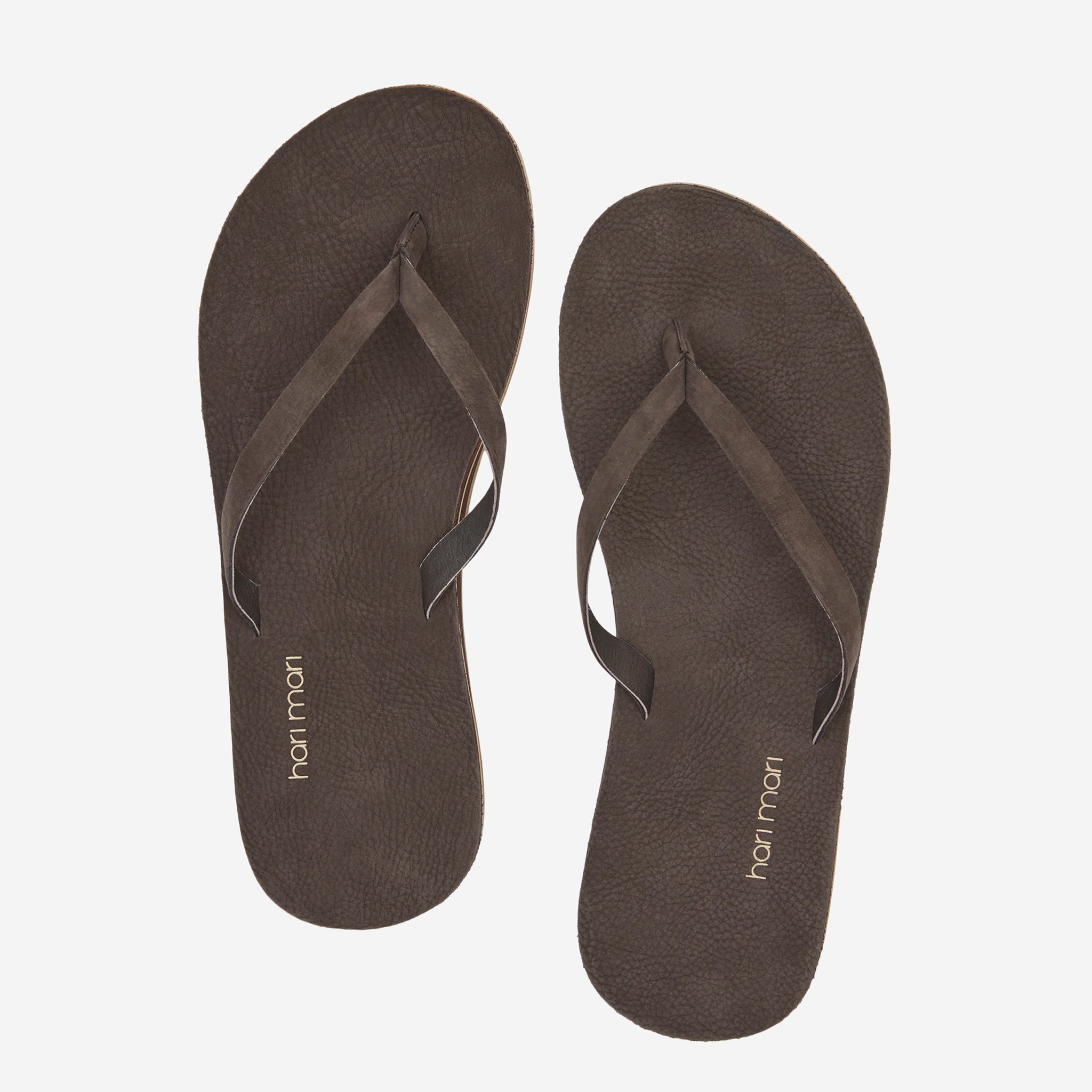 Dark Brown Metallic Slim Flip Flops  Flip flop sandals, Womens flip flops, Rubber  flip flops