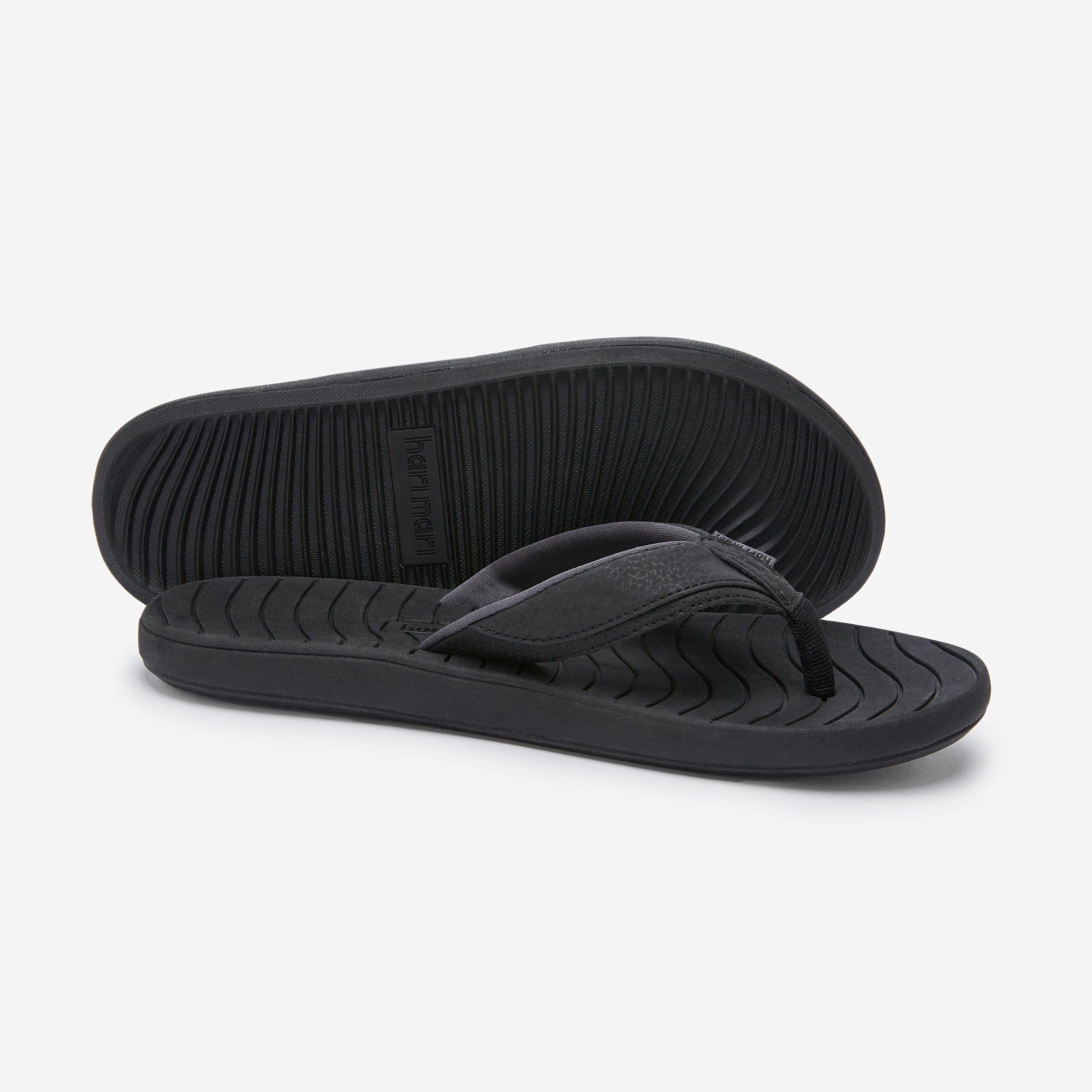 Black Brazos Flip Flops - Hari Mari Mens