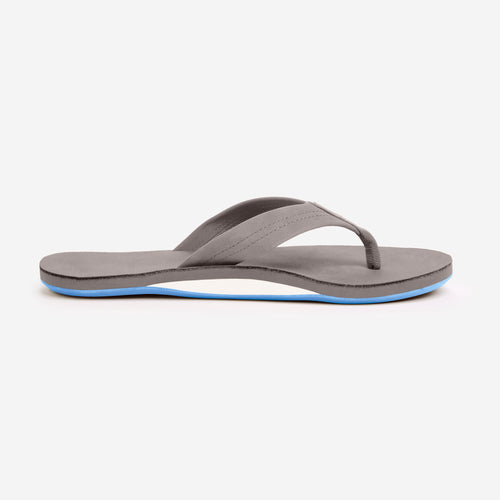 Men's Fields Flip Flops - Light Gray / Sky Blue – Hari Mari