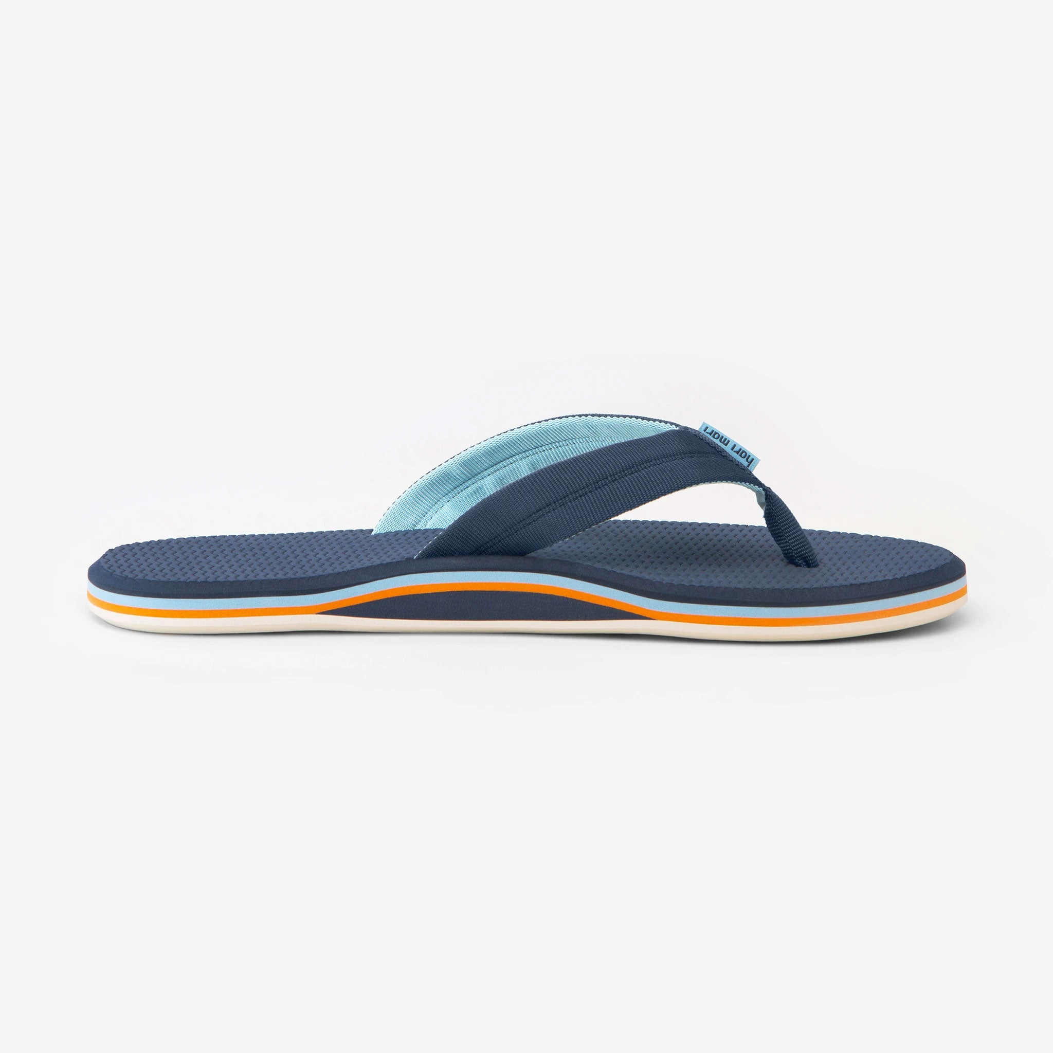 Navy flip flops sales mens