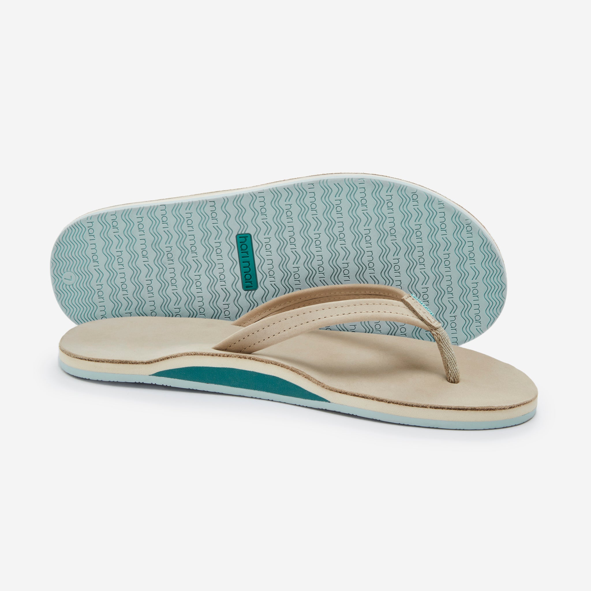 Taupe cheap flip flops