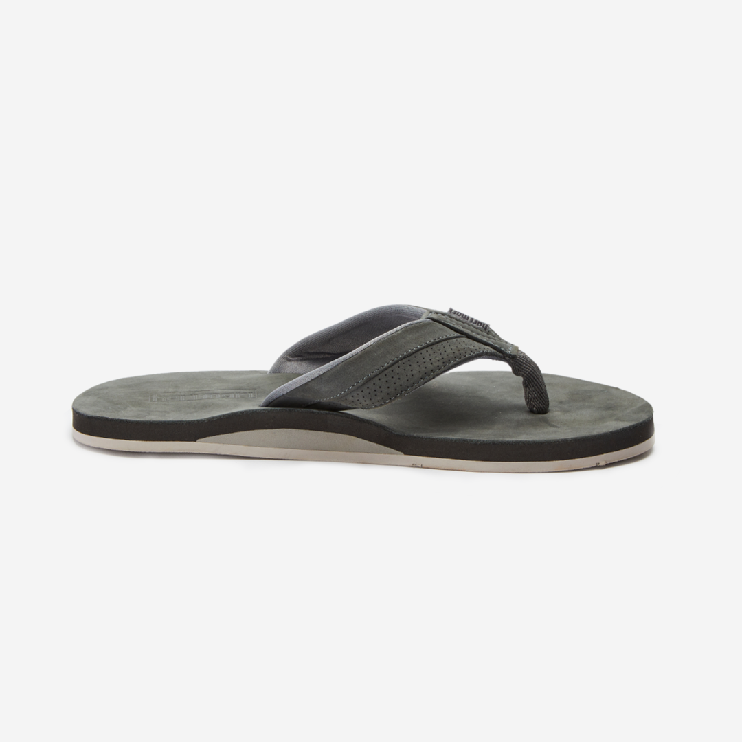 Hari Mari Mens Grande Flip Flops - Charcoal